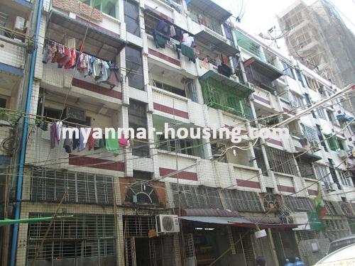 Myanmar real estate - for sale property - No.2515 - In the downtown area for sale an apartment! - View of the building.