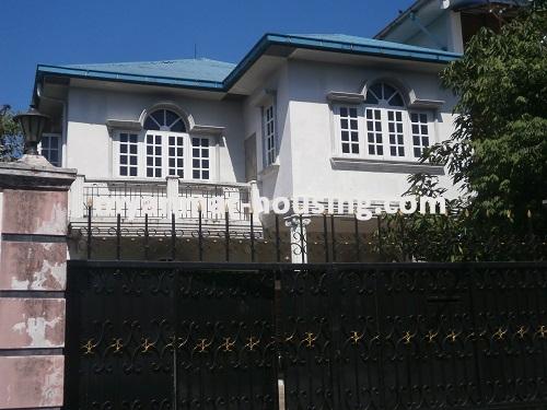 缅甸房地产 - 出售物件 - No.2540 - Good landed house for sale in Mayangone Township. - View of the house.