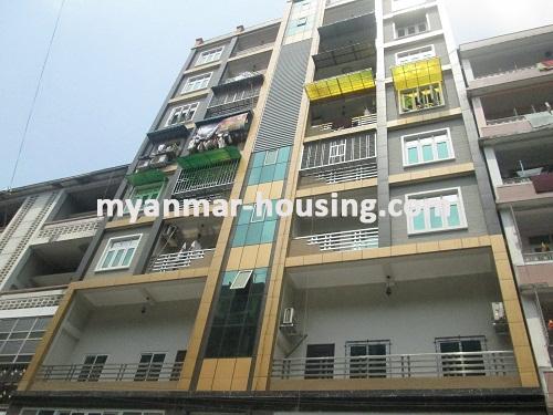 缅甸房地产 - 出售物件 - No.2568 - High and good condo for sale in Puzundaugn! - View of the building.