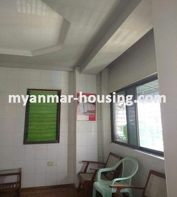 Myanmar real estate - for sale property - No.2575 - A Good apartment for sale in Tarmway Township. - View of the living room