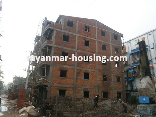 Myanmar real estate - for sale property - No.2620 - Fair price for sale in Mayangone! Get the chance straight away! - Rear view of the building.