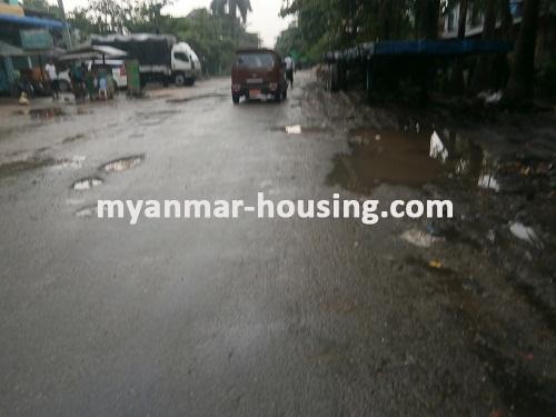 Myanmar real estate - for sale property - No.2620 - Fair price for sale in Mayangone! Get the chance straight away! - View of the road.