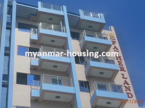 缅甸房地产 - 出售物件 - No.2651 - Nice condo for sale in calm and quiet area! - Close view of the building.