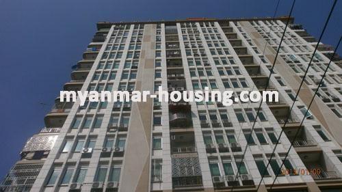 缅甸房地产 - 出售物件 - No.2655 - One of the best condos in Pabedan! - Close view of the building.