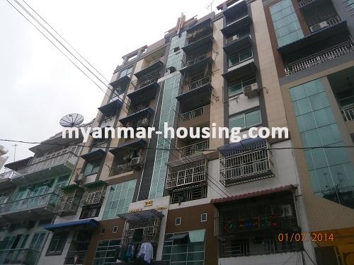 Myanmar real estate - for sale property - No.2657 - Condo for sale in Pabedan available! - Front view of the building.