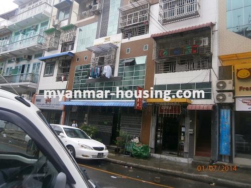 Myanmar real estate - for sale property - No.2657 - Condo for sale in Pabedan available! - View of the street.