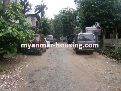 Myanmar real estate - for sale property - No.2713 - House for sale in Kyee Myin Daing! - View of the street.