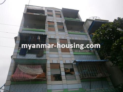 ミャンマー不動産 - 売り物件 - No.2745 - Apartment for sale- Hlaing Township - Front View of the building