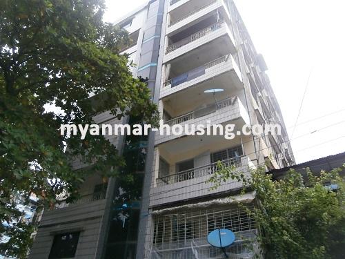 Myanmar real estate - for sale property - No.2747 - An apartment for sale available! - Front view of the building.
