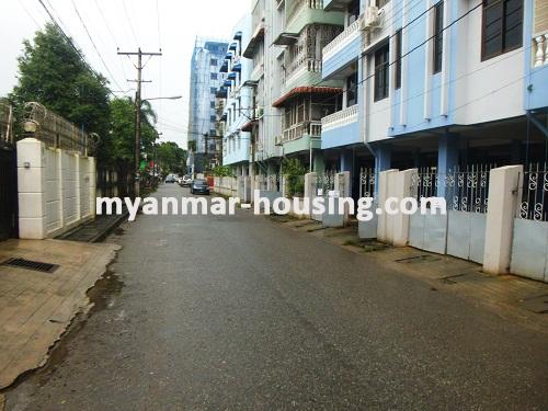 缅甸房地产 - 出售物件 - No.2765 - Decorated room at Khapaung Housing! - View of the street