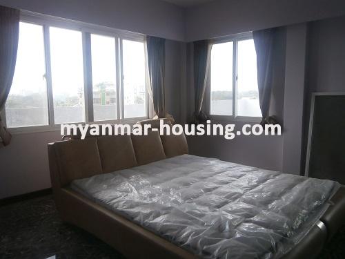 ミャンマー不動産 - 売り物件 - No.2766 - Condo for sale near Kan Taw Gyi Lake! - View of  the bed room.