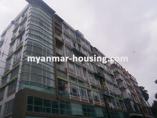 Myanmar real estate - for sale property - No.2794 - Condo for sale near downtown in expats area! - Front view of the building.
