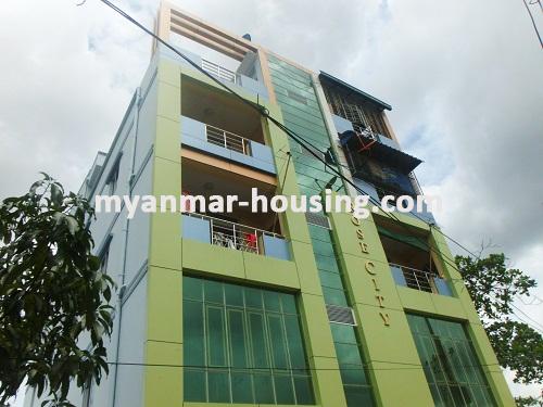 Myanmar real estate - for sale property - No.2833 - An apartment for sale in South Okkalapa! - Front view of the building.