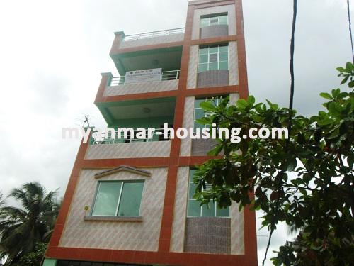 Myanmar real estate - for sale property - No.2834 - Good for residence in calm and quiet area! - Front view of the building.
