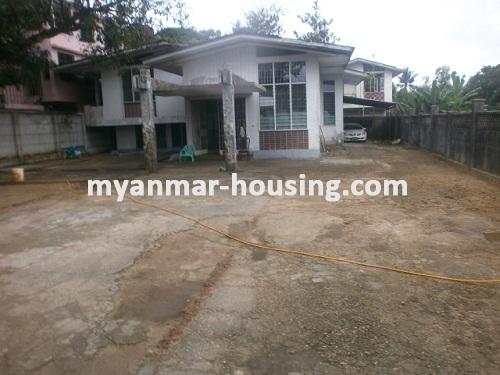 缅甸房地产 - 出售物件 - No.2843 - Spacious landed house is for sale at Bahan township! - view of the building