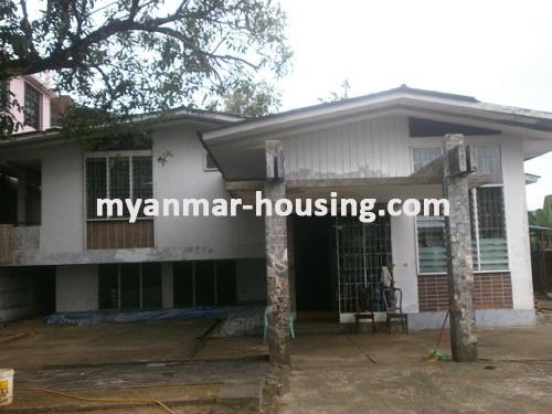 缅甸房地产 - 出售物件 - No.2843 - Spacious landed house is for sale at Bahan township! - view of the building