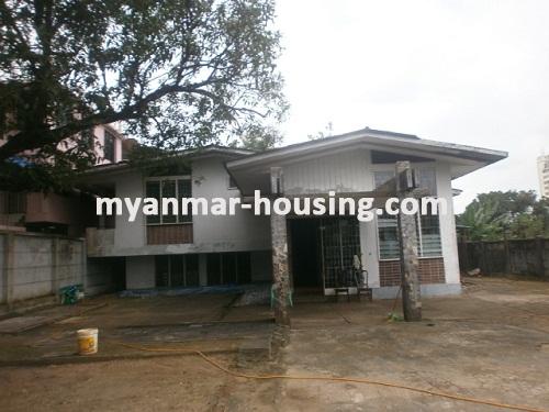 Myanmar real estate - for sale property - No.2843 - Spacious landed house is for sale at Bahan township! - view of the building