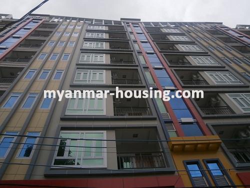 Myanmar real estate - for sale property - No.2858 - Condo for sale near china town! - Front view of the building.