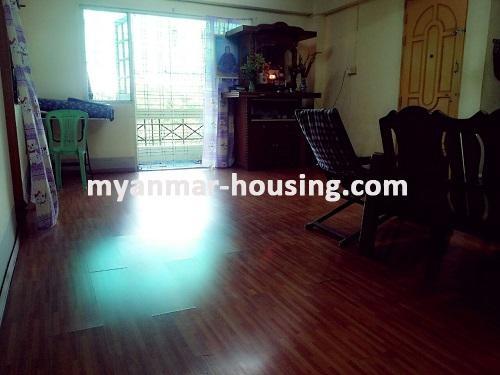 Myanmar real estate - for sale property - No.2877 - An apartment for sale, Tharketa! - View of the inside.