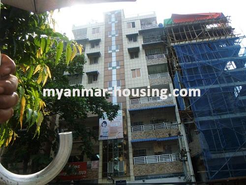 缅甸房地产 - 出售物件 - No.2890 - The pleasant condo for sale in Sanchaung! - the front view of building