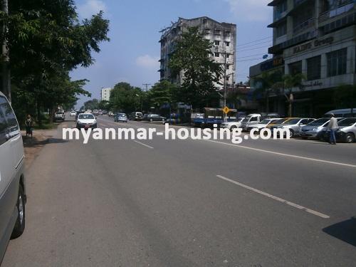 Myanmar real estate - for sale property - No.2893 - Condo located beside the main road for sale! - View of the building