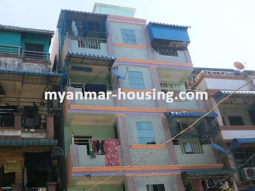Myanmar real estate - for sale property - No.2914 - Apartment now for sale in Hlaing! - View of the building.