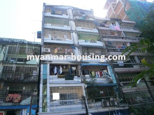 Myanmar real estate - for sale property - No.2919 - Apartment for sale on Aung Mingalar street. - View of the building.