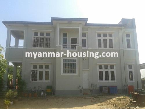 缅甸房地产 - 出售物件 - No.2952 - Land house for sale in North Okkalapa ! - View of the building.