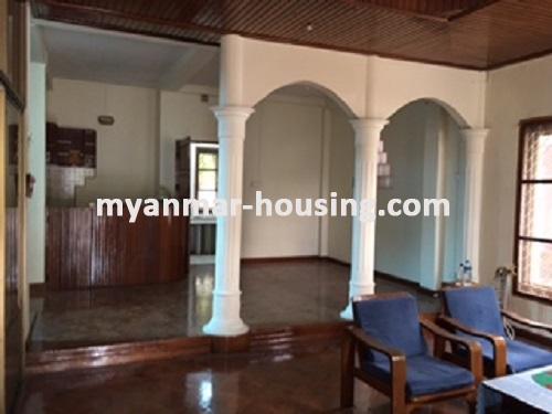 Myanmar real estate - for sale property - No.2971 - The landed house for sale in Hlaing! - View of the inside.