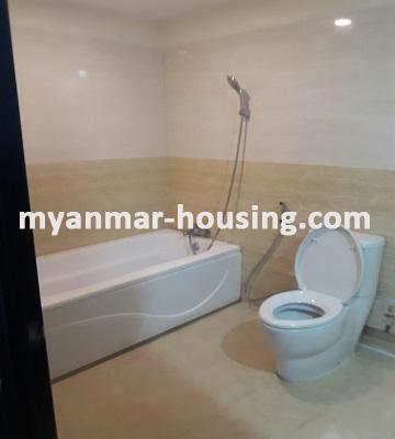 Myanmar real estate - for sale property - No.2972 - Higher level room for sale with standard decoration in Orchid Condo, Alone! - bathroom view