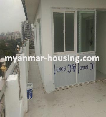 Myanmar real estate - for sale property - No.2973 - Penthouse for sale with reasnonalble pirce in Mingalar Taung Nyunt! - right side view
