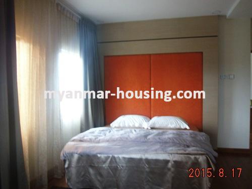 ミャンマー不動産 - 売り物件 - No.2975 - Modern decorated Pent House for sale in Chinatown area! - View of the bedroom.