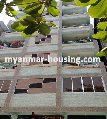 ミャンマー不動産 - 売り物件 - No.3010 - An apartment for sale in Thin Gann Gyun Township. - View of the building