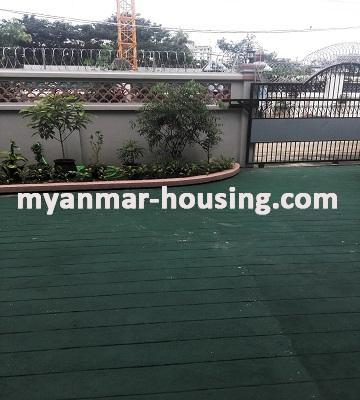 Myanmar real estate - for sale property - No.3019 - Good Landed house for sale in Bahan Township. - View of the compound