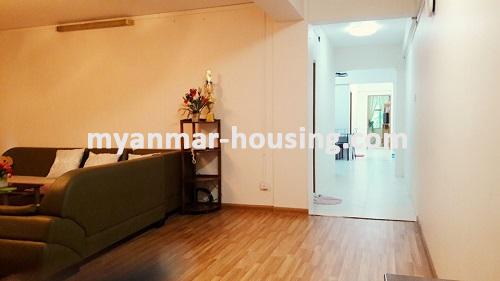 မြန်မာအိမ်ခြံမြေ - ရောင်းမည် property - No.3024 - စမ်းချောင်းမြို့နယ်တွင် ကွန်ဒိုအခန်းကောင်းတစ်ခန်းရောင်းရန် ရှိပါသည်။ - View of the Living room