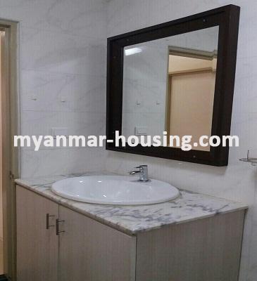 Myanmar real estate - for sale property - No.3036 - Well decorated Condominium for sale in Star City. - View of the Toilet and Bathroom