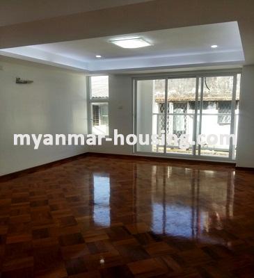 Myanmar real estate - for sale property - No.3037 -   A Good room for sale in Blossom Garden Condo. - View of the Living room