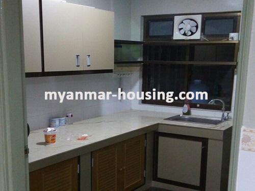 ミャンマー不動産 - 売り物件 - No.3038 - Good apartment for sale in Tarketa Township - View of Kitchen room