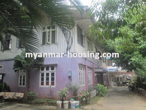缅甸房地产 - 出售物件 - No.3042 - Two Storey landed House for sale in San Chaung Township. - View of the building