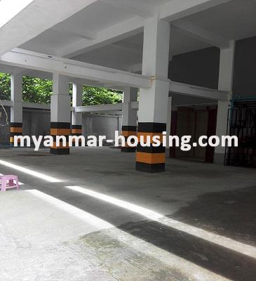 缅甸房地产 - 出售物件 - No.3053 - New Condominium for sale in Hlaing Township. - View of the ground floor