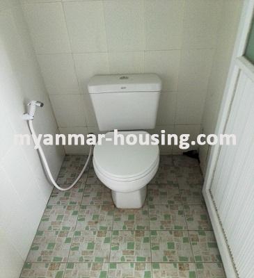Myanmar real estate - for sale property - No.3058 - A Good Room for sale in Ahlone Township - View of Toilet and Bathroom
