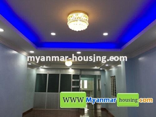 缅甸房地产 - 出售物件 - No.3062 - Apartment for sale near Tarmwe Ocean! - living room