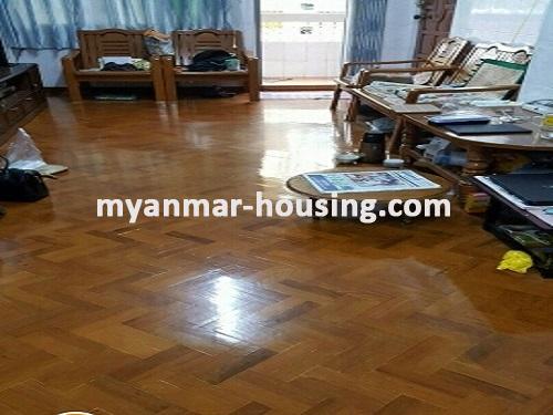 缅甸房地产 - 出售物件 - No.3063 - Apartment for sale in Aung Mingalar Street, Tarmwe! - living room