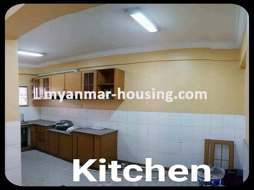 Myanmar real estate - for sale property - No.3064 - An Apartment for sale in Ocean Condo in Pazundaung Township. - View of Kitchen room