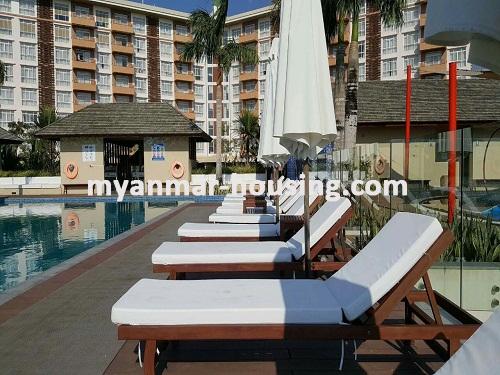 ミャンマー不動産 - 売り物件 - No.3067 -   A Condominium apartment for sell in Star City. - View of Swimming pool