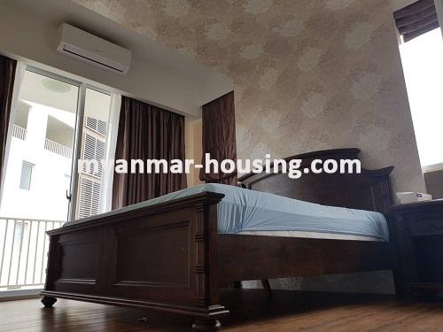 缅甸房地产 - 出售物件 - No.3068 - A Condominium apartment for sale in Star City. - view of the bed room