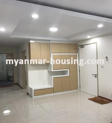 Myanmar real estate - for sale property - No.3069 -      A Condominium apartment for sale in Star City. - View of the Living room