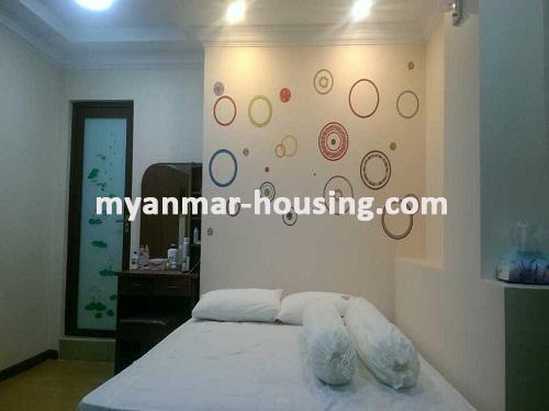 Myanmar real estate - for sale property - No.3072 -  Well decorated room for sale in Barkaya Condo, Sanchaung Township - View of the Bed room