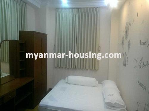 Myanmar real estate - for sale property - No.3072 -  Well decorated room for sale in Barkaya Condo, Sanchaung Township - View of the Bed room