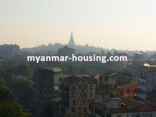 ミャンマー不動産 - 売り物件 - No.3072 -  Well decorated room for sale in Barkaya Condo, Sanchaung Township - View of the Neighbourhood